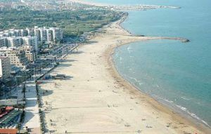 La playa de Malvarrosa