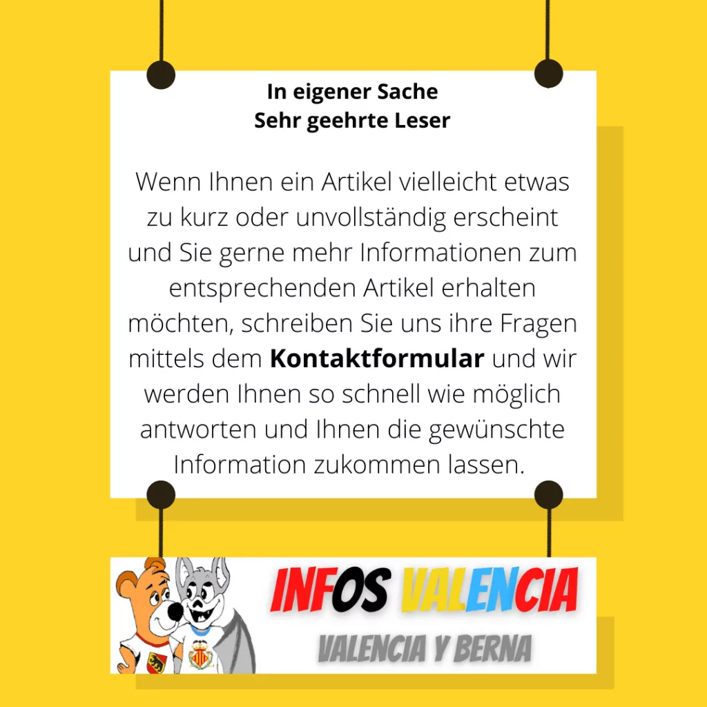 Kontaktformular infosvalencia